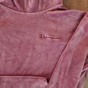 Purple velour champion outfit
